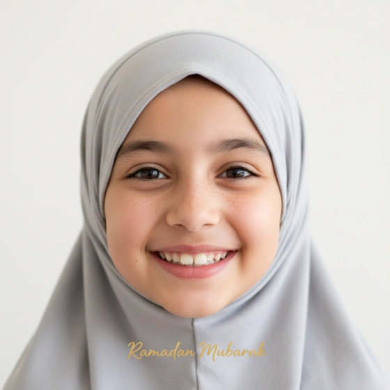 Ramadan DP Girl with Minimal Background and Smile