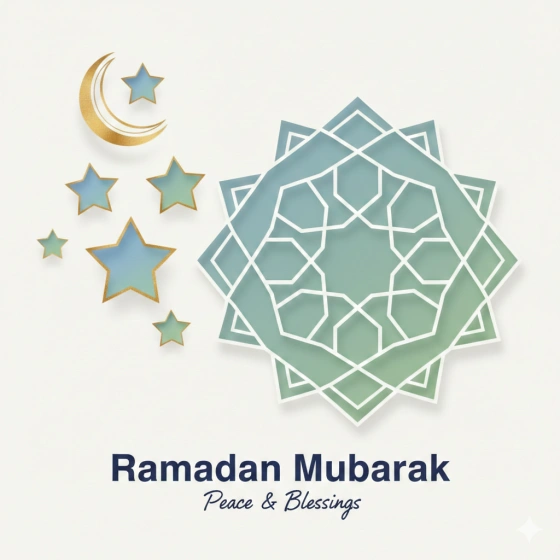Modern Aesthetic Ramadan Image for Social Media