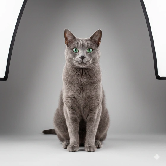 24. Clean Background Professional Cat Photo