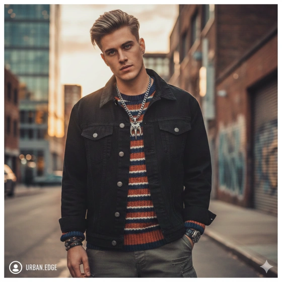 Trendy Boy Attitude AI Portrait for Instagram