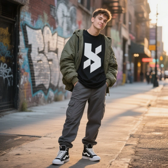 Casual Boy Attitude Look with Streetwear Fashion