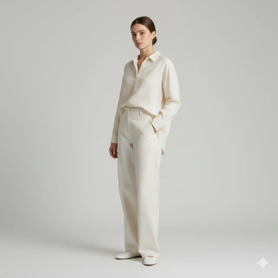 Minimalist Modern Girl Portrait with Clean Aesthetic