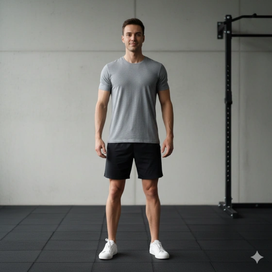 11. Minimalist Gym Photo with Natural Body Shape