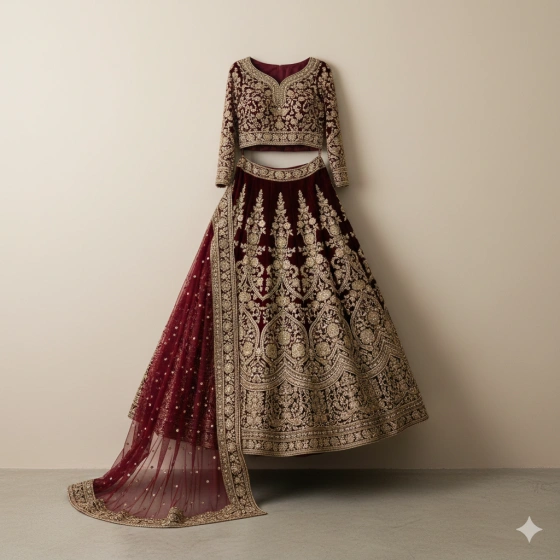 19. Pakistani Traditional Outfit with Minimalist Composition
