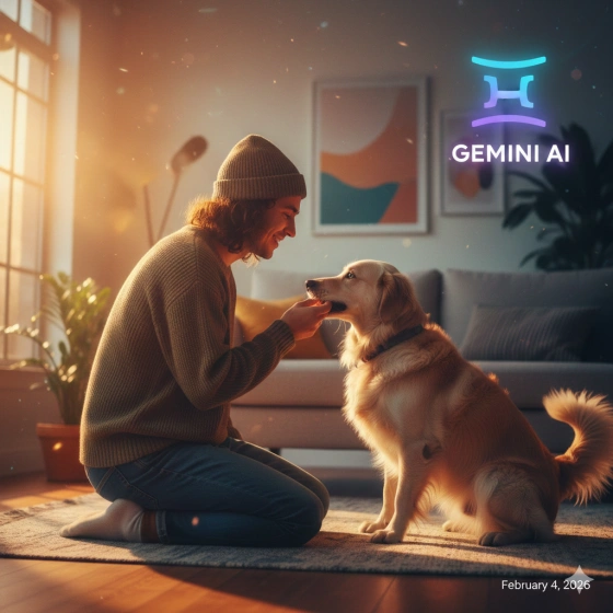 Trending Gemini AI Prompt for Dog and Human Photo