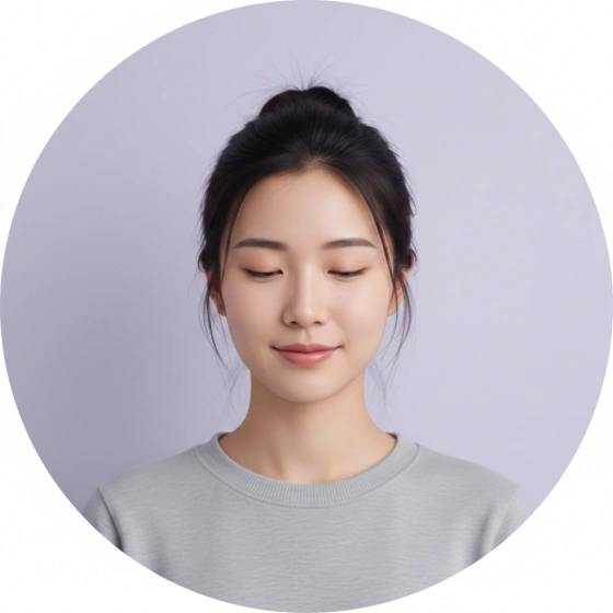 Minimalist Profile Picture with Calm Expression