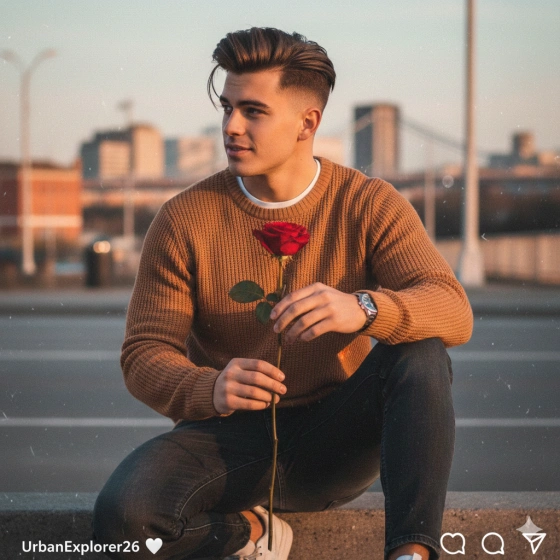 Trending AI Boy Rose Photo Copy‑Paste Prompt