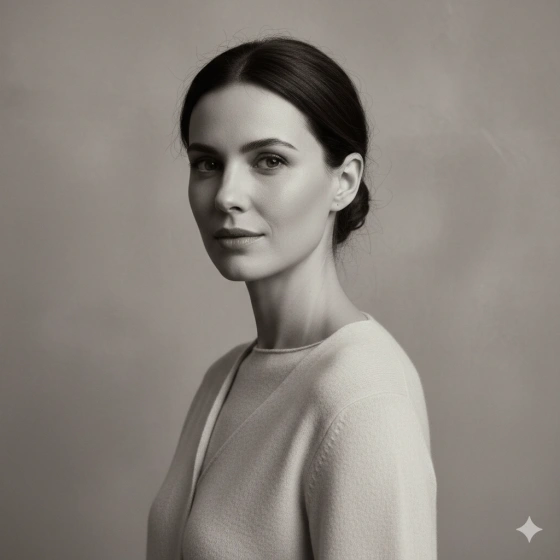 11. Classy Woman Portrait with Neutral Color Palette