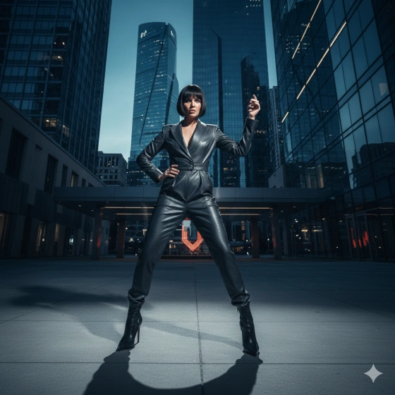 24. Confident Woman Image with Modern Aesthetic
