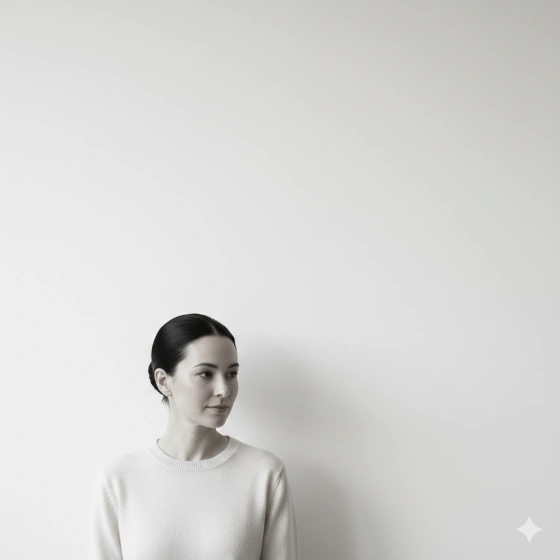 16. Minimalist Woman Portrait with Clean Composition