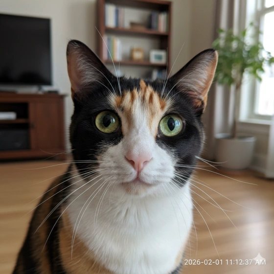 20. Cat Looking at Camera with Sharp Details
