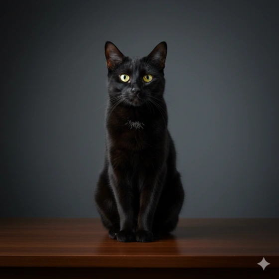 13. Elegant Cat Portrait with Clean Composition