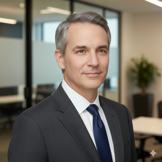 Office‑Style Headshot with Soft Background Blur