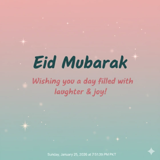 Stylish Eid Mubarak Quote Image for Instagram Stories