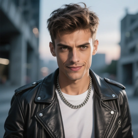 Stylish Boy Attitude Portrait with Modern Vibes