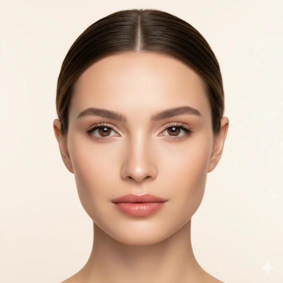 17. Simple Makeup Look with Clean Finish
