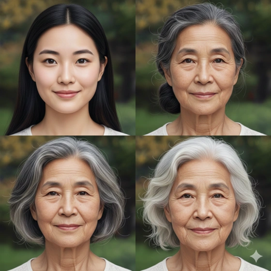 Ethnic-Specific Age Progression Prompt