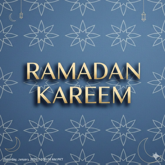 Elegant Ramadan Kareem Typography Background