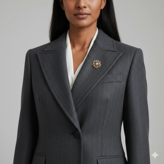 High‑Resolution Coat Suit Portrait with Sharp Details