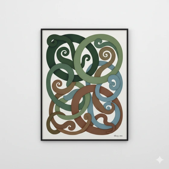 Organic Abstract Shapes with Smooth Flow