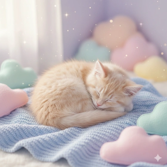 6. Adorable Kitten Photo with Soft Pastel Colors