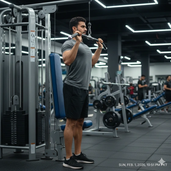 14. Indoor Gym Photo Prompt with Natural Colors