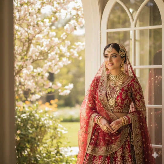 11. Natural Light Pakistani Bridal Portrait