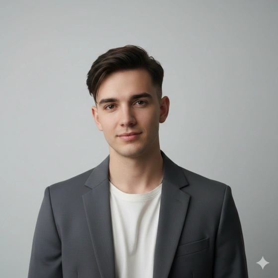 1. Stylish Boy Portrait with Modern Outfit and Clean Background