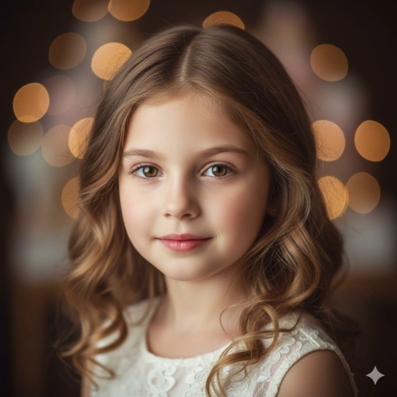High‑Detail Birthday Girl Portrait with Soft Focus