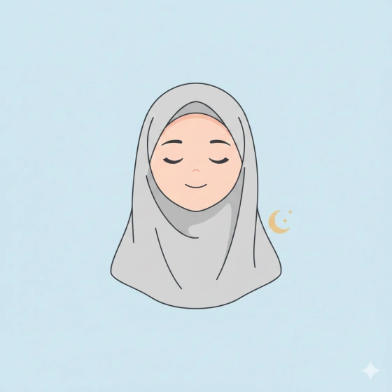 Minimalist Cute Ramadan DP Girl for WhatsApp