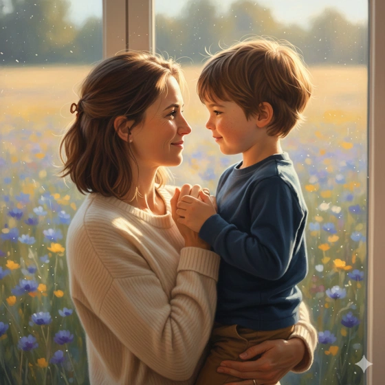 23. Trending Gemini AI Prompt for Mother and Son Image
