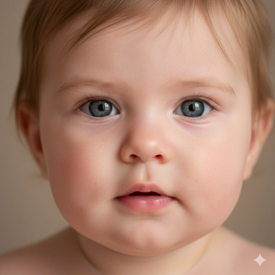 High‑Detail Baby Girl Photo with Natural Skin Tones