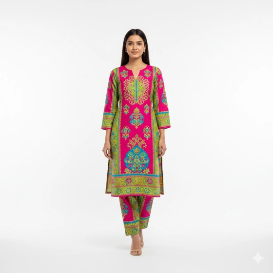 21. Minimal Background Shalwar Kameez Photo Prompt