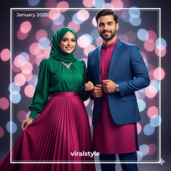 Trending Gemini AI Prompt for Muslim Couple Photos