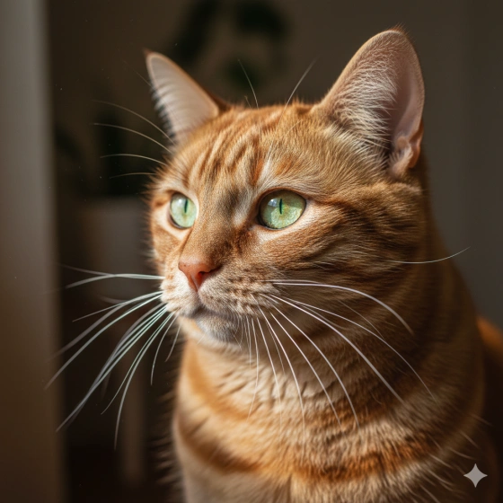 2. Realistic Cat Photo with Detailed Fur Texture