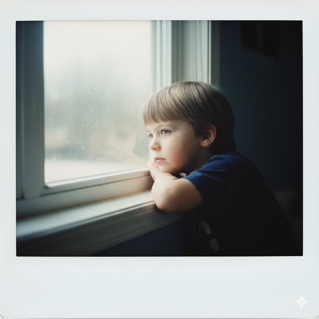 Younger Self AI Polaroid with Soft Film Grain Effect