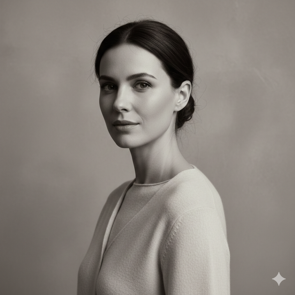 11. Classy Woman Portrait with Neutral Color Palette