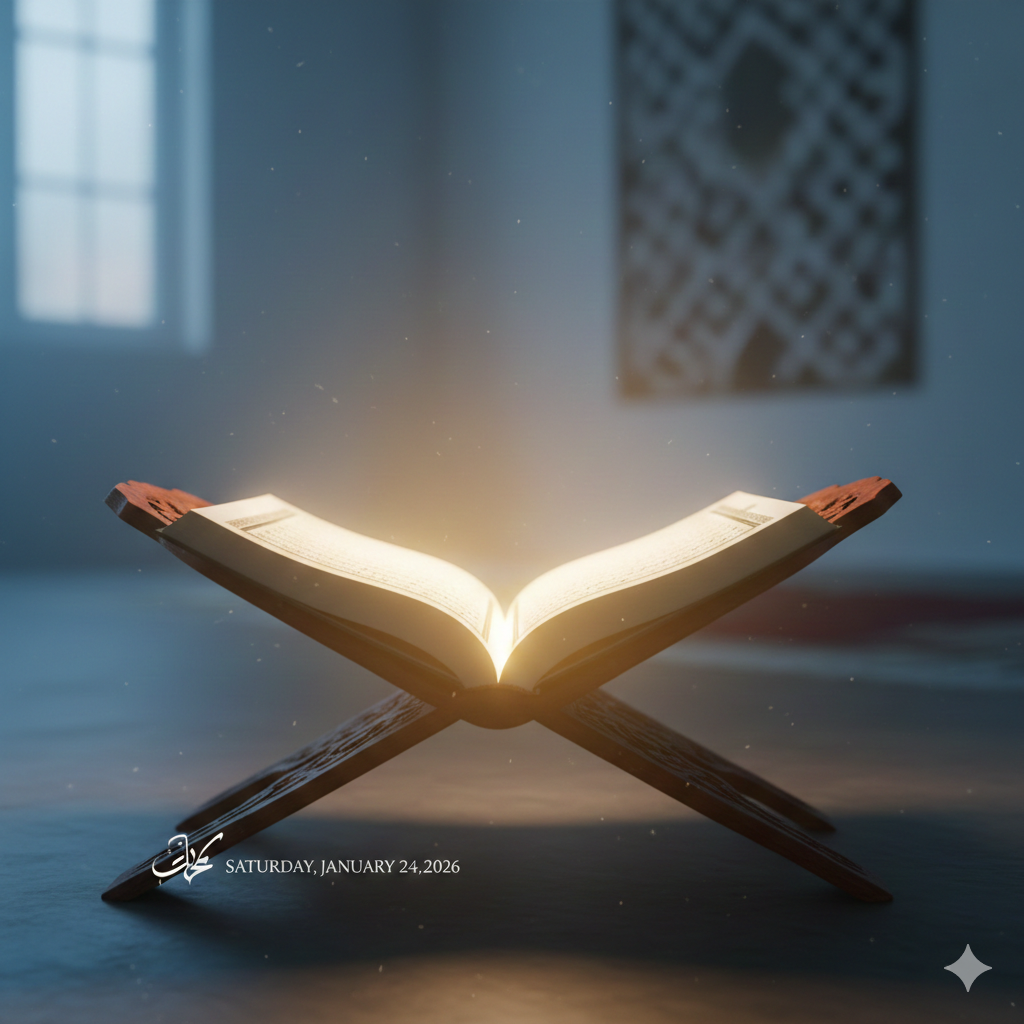 Spiritual Ramadan Image with Quran and Soft Glow