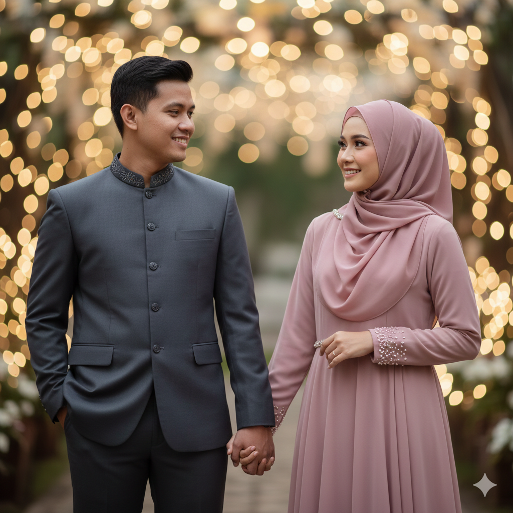 25 Elegant AI Muslim Couple Photo Prompts with Modest & Islamic Aesthetic