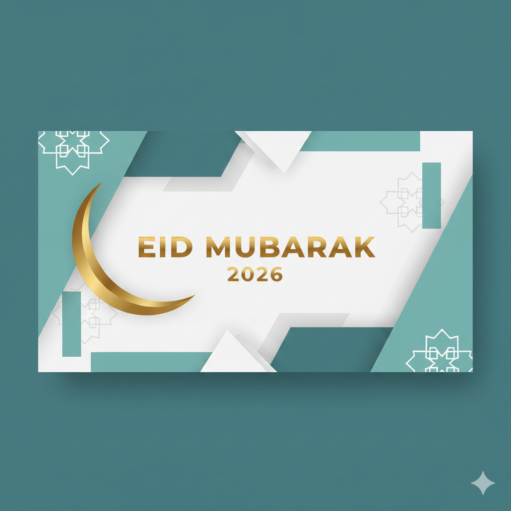 Modern Eid Mubarak 2026 Photo for Instagram & WhatsApp