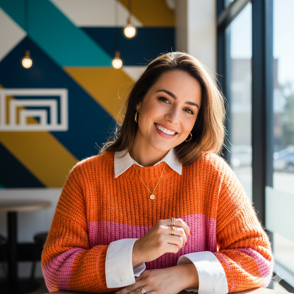 17. Trendy Woman Look for Instagram and Profile Use