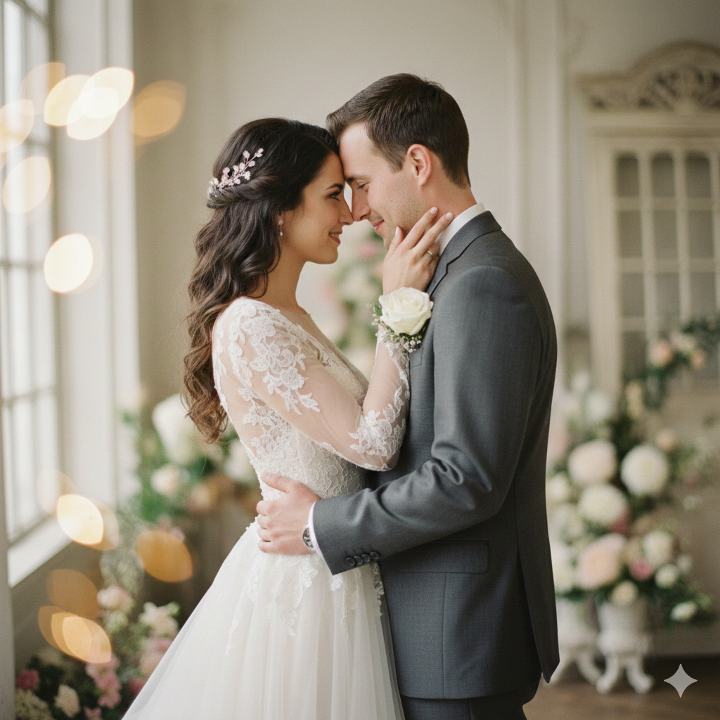 25 Best Gemini AI Prompts for Wedding Couple Photos (Elegant & Romantic))