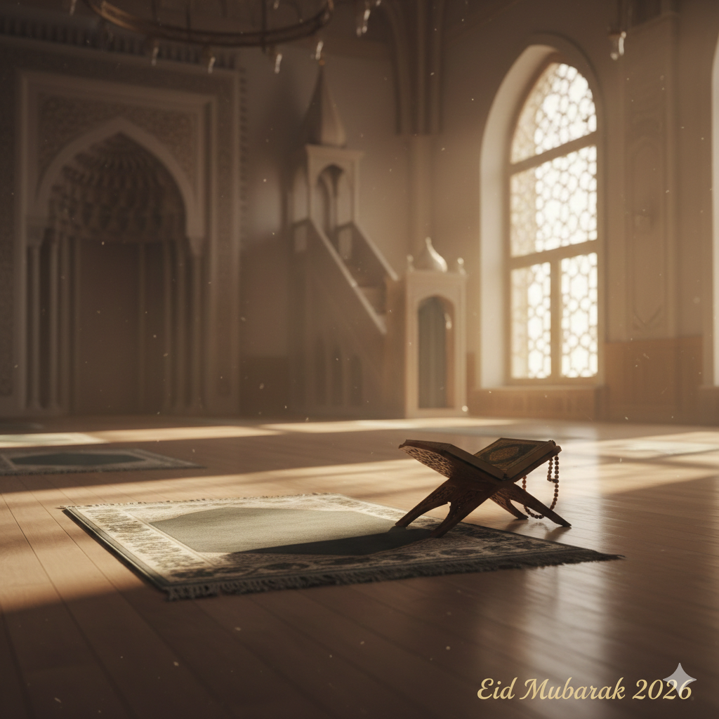 Eid Mubarak 2026 Image with Peaceful Spiritual Mood