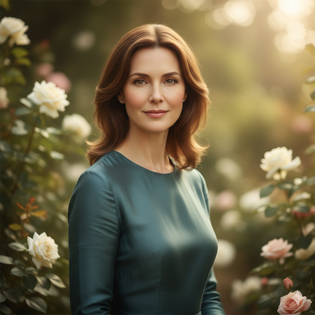 7. Elegant Woman Photo with Natural Skin Tones