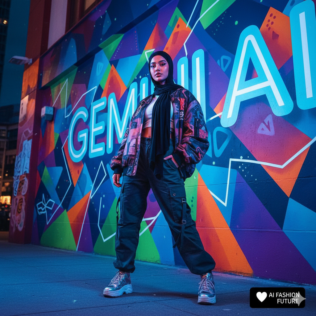 Trendy Gemini AI Hijab Girl Photo for Instagram Feed