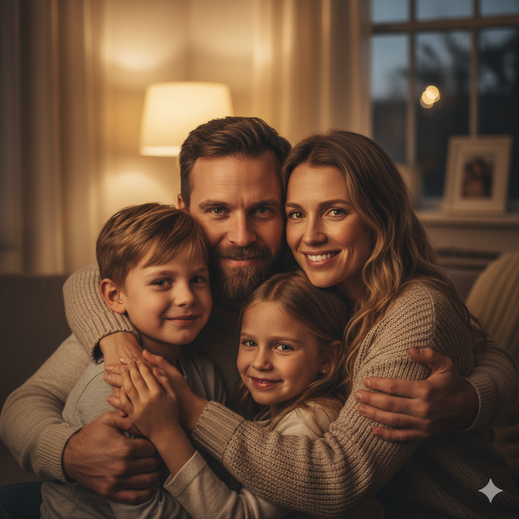 10. Family Photo Prompt with Emotional and Loving Expressions