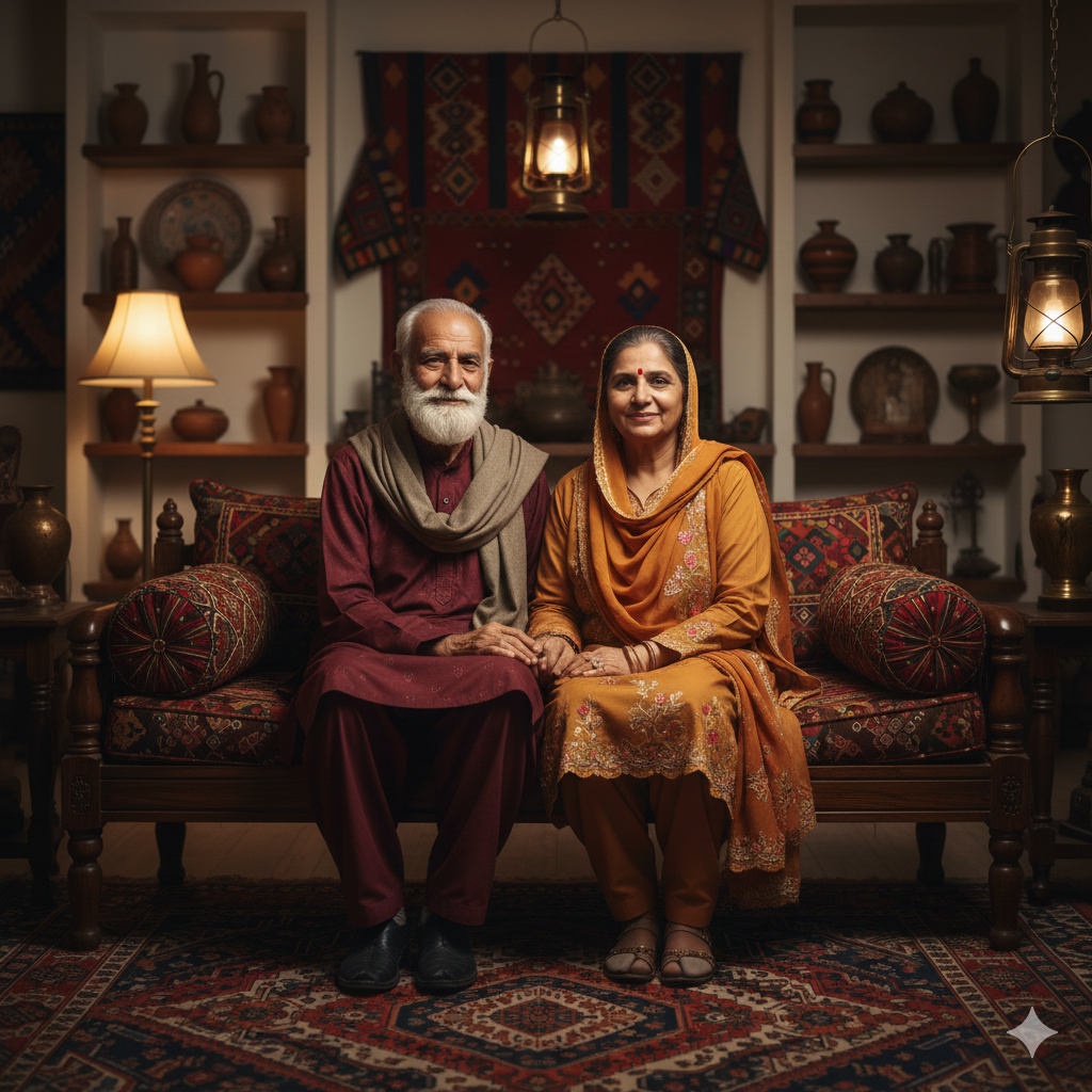 12. Pakistani Cultural Portrait with Warm Tones