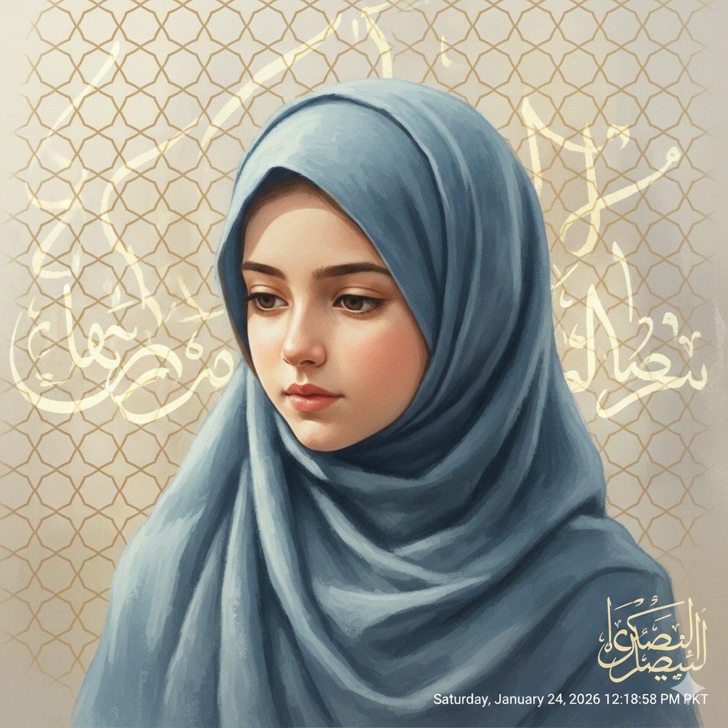 Peaceful Ramadan DP Girl with Islamic Vibes