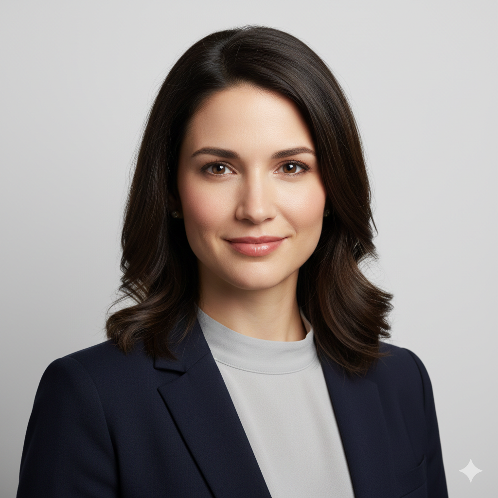 Clean Studio Modern Girl Headshot Prompt