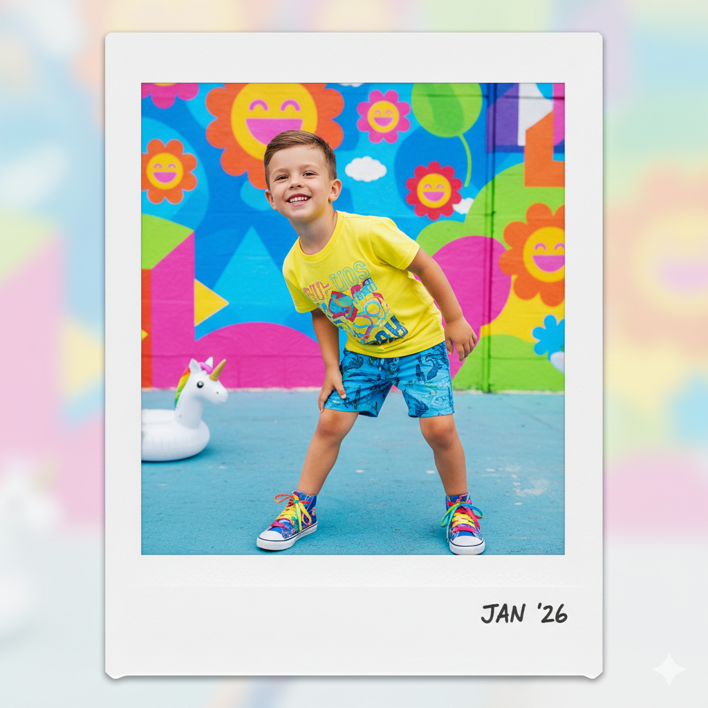 Trending AI Polaroid Prompt for Younger Self Look